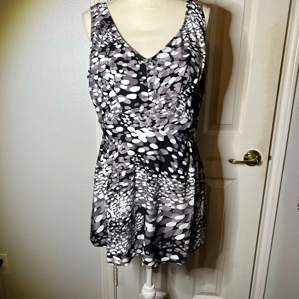 Black, white, and gray